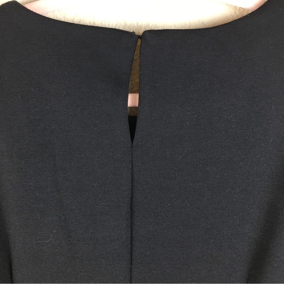 Venus Women's Navy Blue Black Asymmetrical Zip & Hem Sleeveless Dress Size 14 - Picture 7 of 11